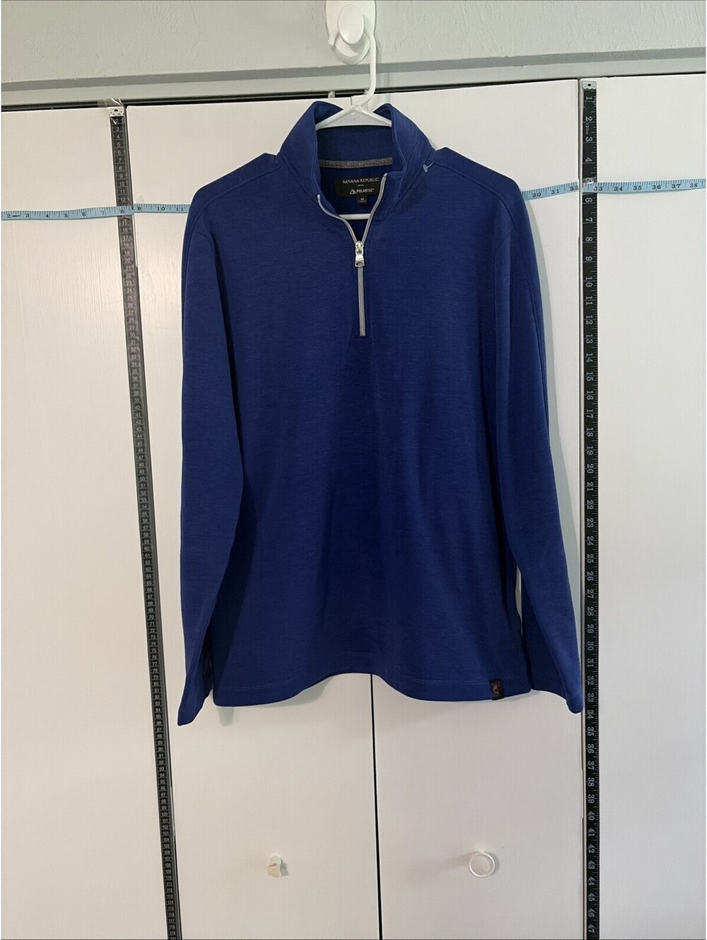 NWOT Banana Republic Polartec Quarter-Zip Pullover Blue Size M NEW